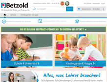 Tablet Screenshot of betzold.de